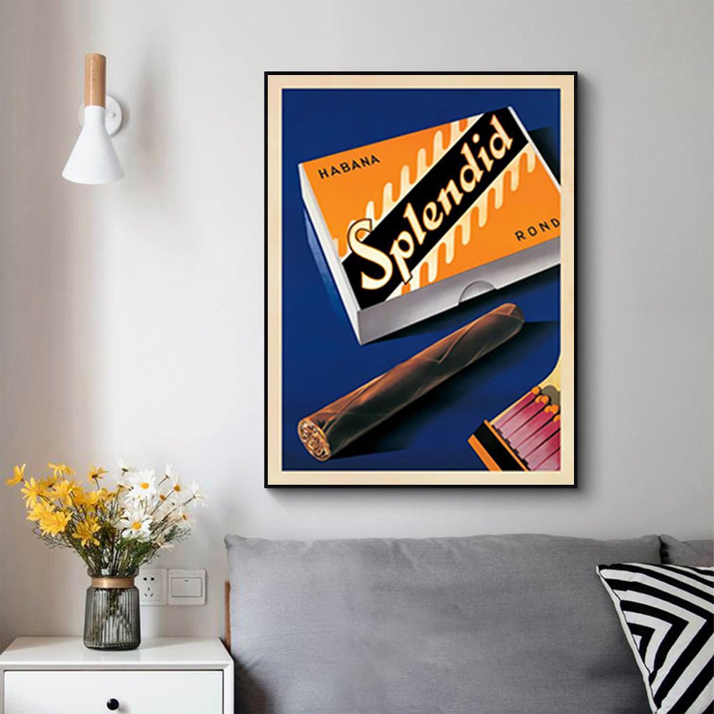 Wall Art 80cmx120cm Splendid Black Frame Canvas - RetroVibes.au