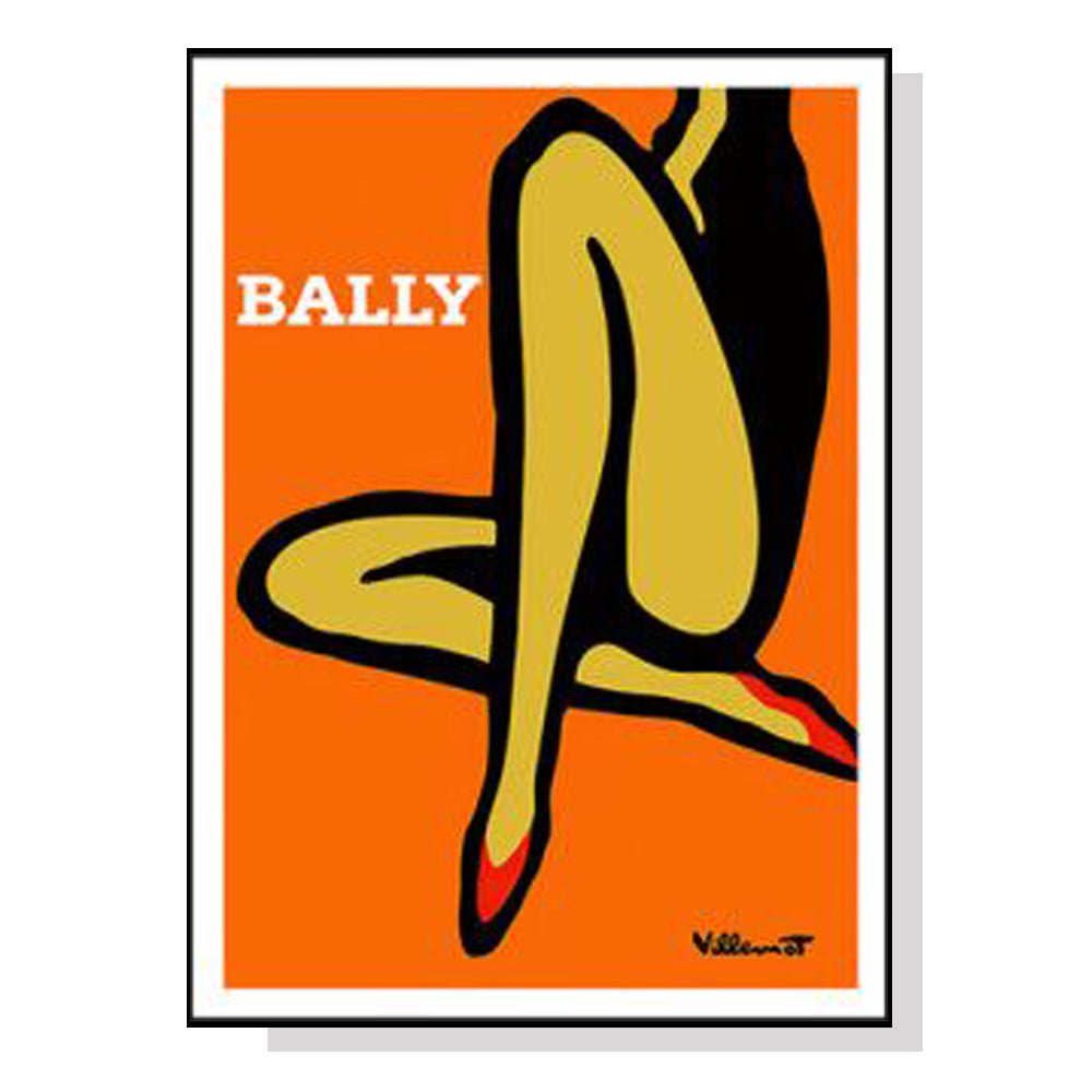 Wall Art 90cmx135cm Orange Legs Black Frame Canvas - RetroVibes.au