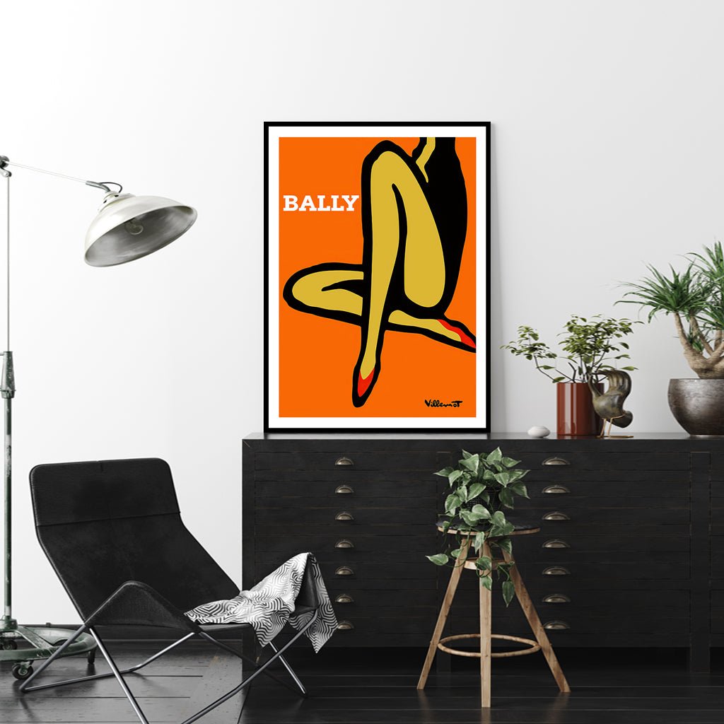 Wall Art 90cmx135cm Orange Legs Black Frame Canvas - RetroVibes.au