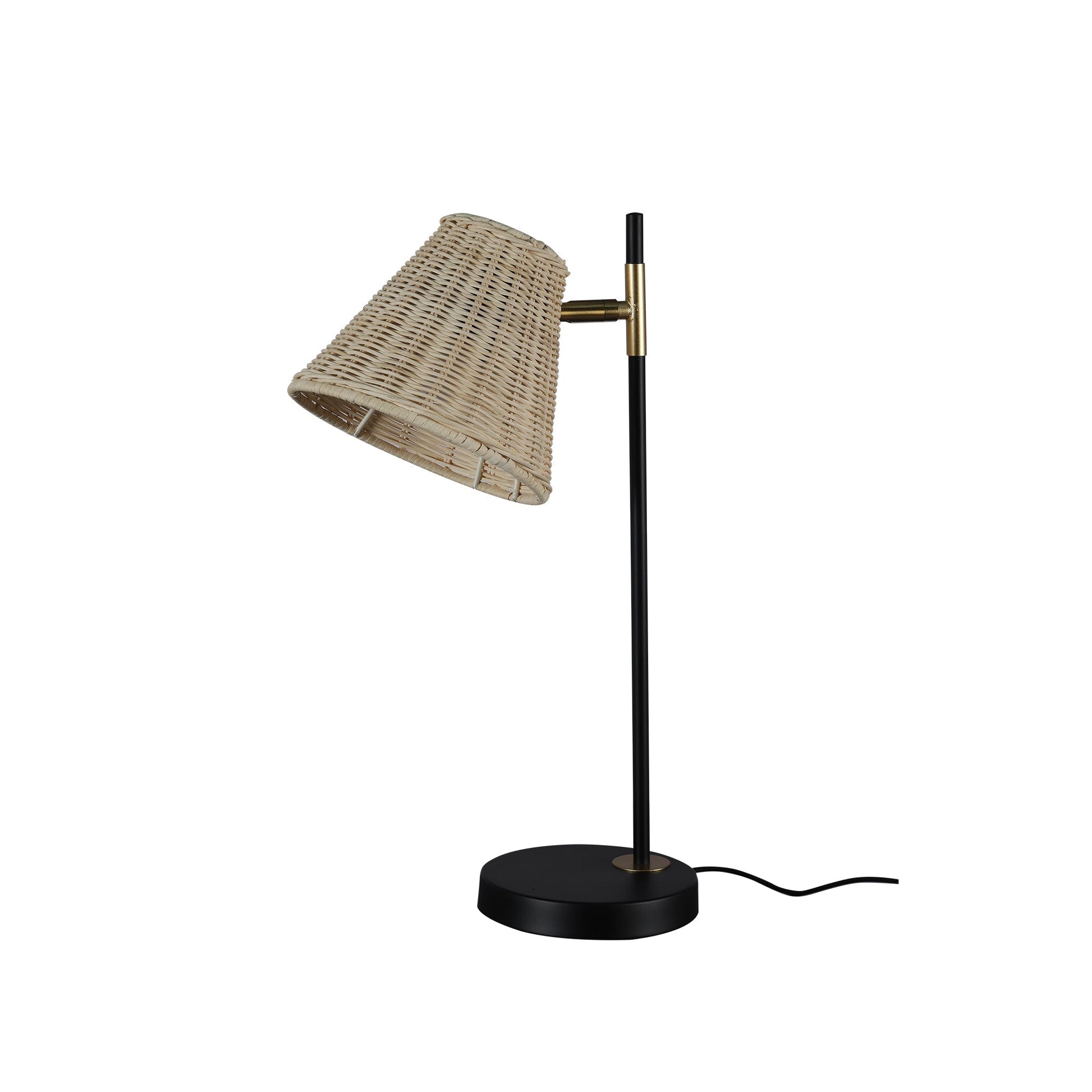 Retro Rattan Table Lamp - Yvette - RetroVibes.au